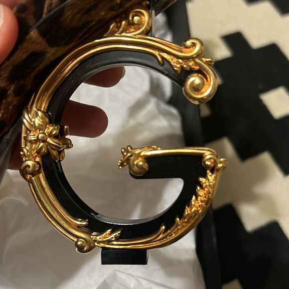 Dolce Gabbana Keira Baroque Logo Leopard Print Heels 37 - Picture 13 of 13